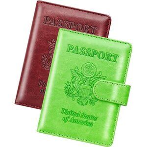 New Passport Holder for Travel Cruise Essentials, 2 Pcs Passport Cover